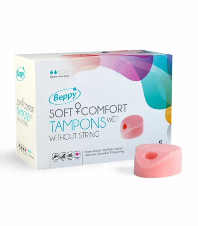 Tampony - Beppy Wet Tampons 8 szt Wilgotne