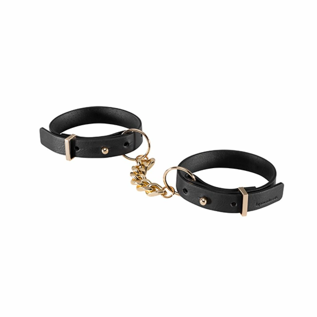 Kajdanki - Bijoux Indiscrets Maze Thin Handcuffs Black