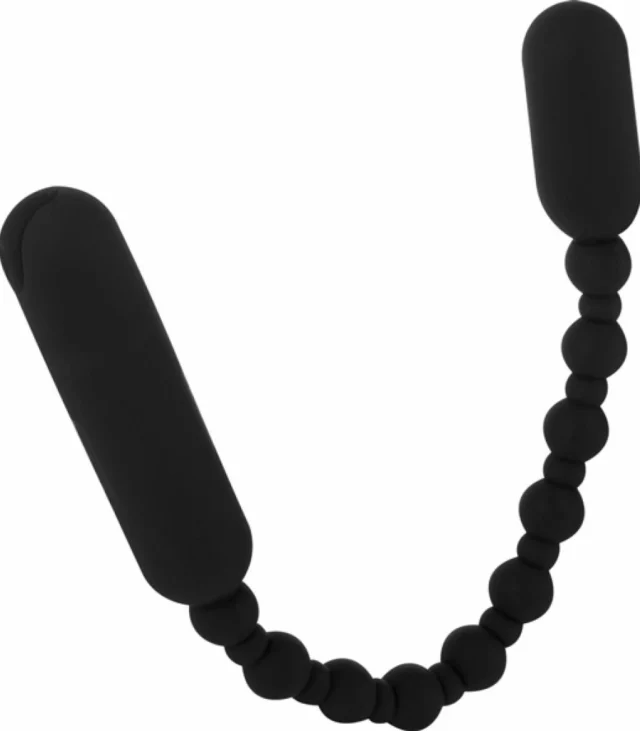 Koraliki analne wibrujące - PowerBullet Booty Beads Black