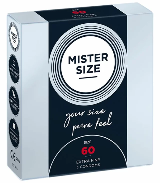 Prezerwatywy - Mister Size 60 mm (3 szt)