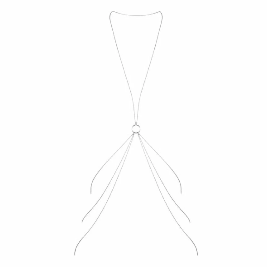 Łańcuszki na ciało ósemka - Bijoux Indiscrets Magnifique 8 Body Chain Silver