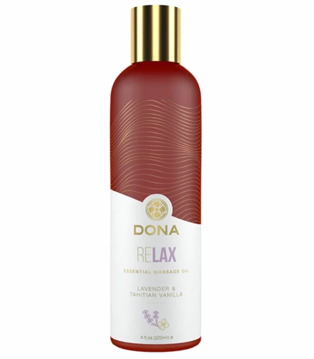 Olejek do masażu - Dona Massage Oil Relax Lavender & Tahitian Vanilla 120 ml