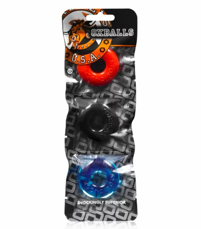 Trzypak pierścieni - Oxballs Ringer of Do-Nut 1 3-pack Multi