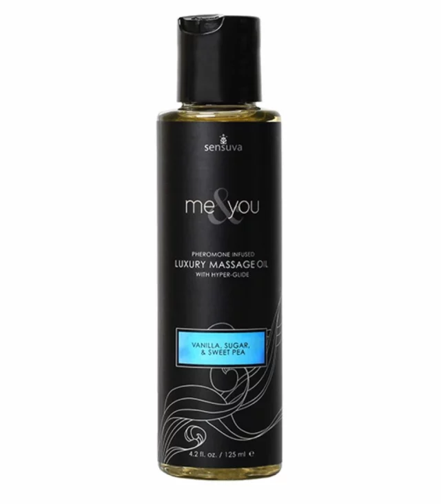 Olejek do masażu - Sensuva Me & You Vanilla, Sugar & Sweet Pea Massage Oil 125 ml