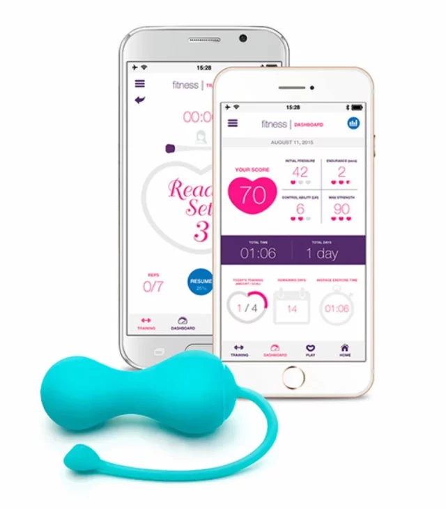 Kulki gejszy - Lovelife by OhMiBod Krush Turquoise