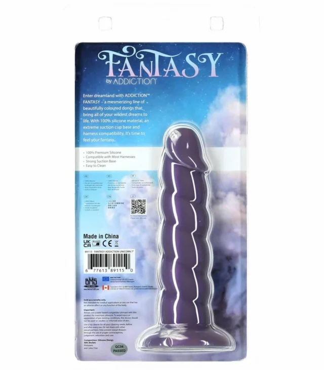 Dildo - Addiction Fantasy Addiction 18 cm Unicorn Purple