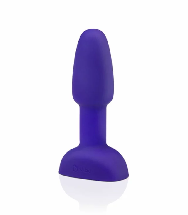 Zdalnie sterowany plug analny - B-Vibe Rimming Petite Purple