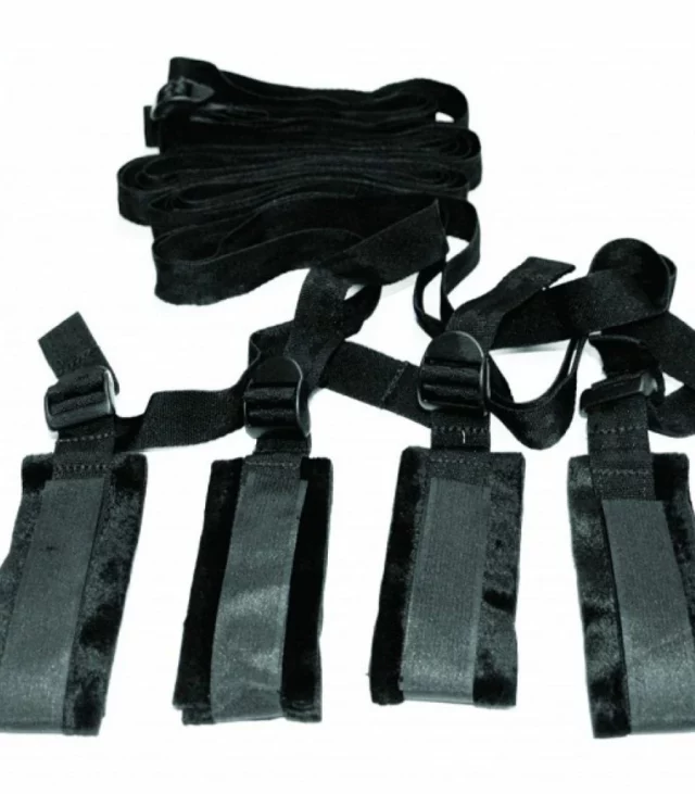 Zestaw do krępowania do łóżka - S&M Bed Bondage Restraint Kit