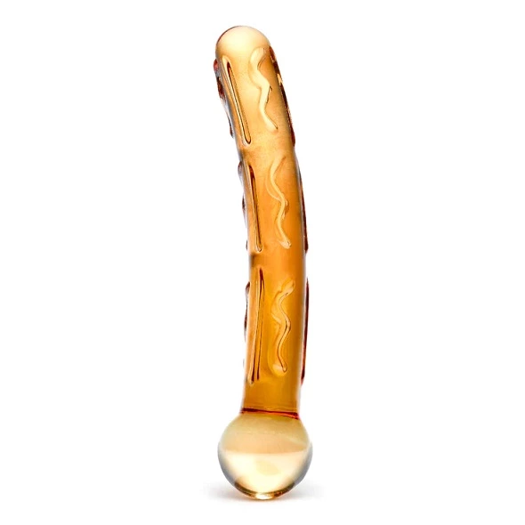 Szklane dildo - Glas Orange Tickler