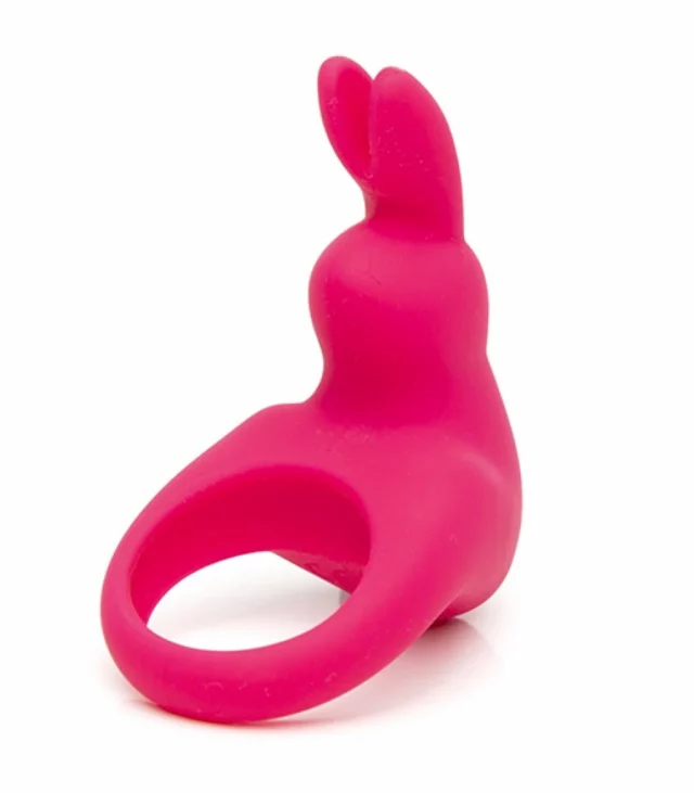 Pierścień wibrujący - Happy Rabbit Rechargeable Vibrating Rabbit Cock Ring Pink