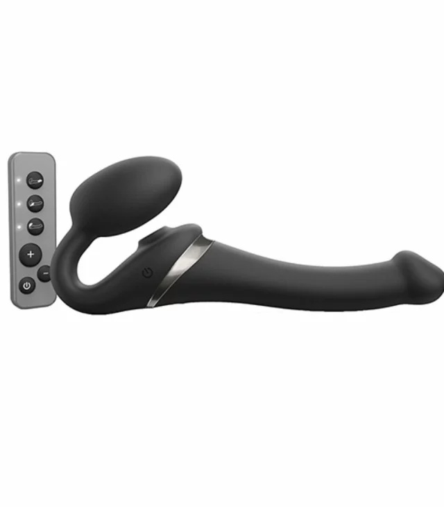 Wibrator strap-on - Strap-On-Me Multi Orgasm Black XL