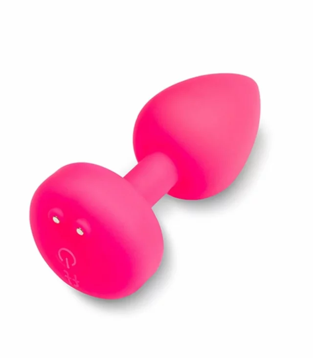 Plug analny wibrujący - Gvibe Gplug S Neon Rose