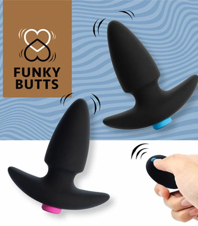 Zdalnie sterowane korki analne - FeelzToys FunkyButts