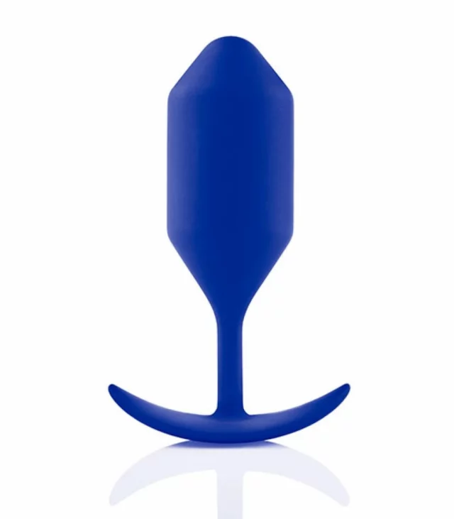 Plug analny - B-Vibe Snug Plug 4 Navy