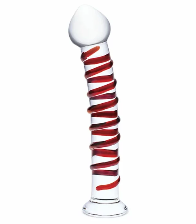 Szklane dildo - Glas Mr. Swirly 25,5 cm