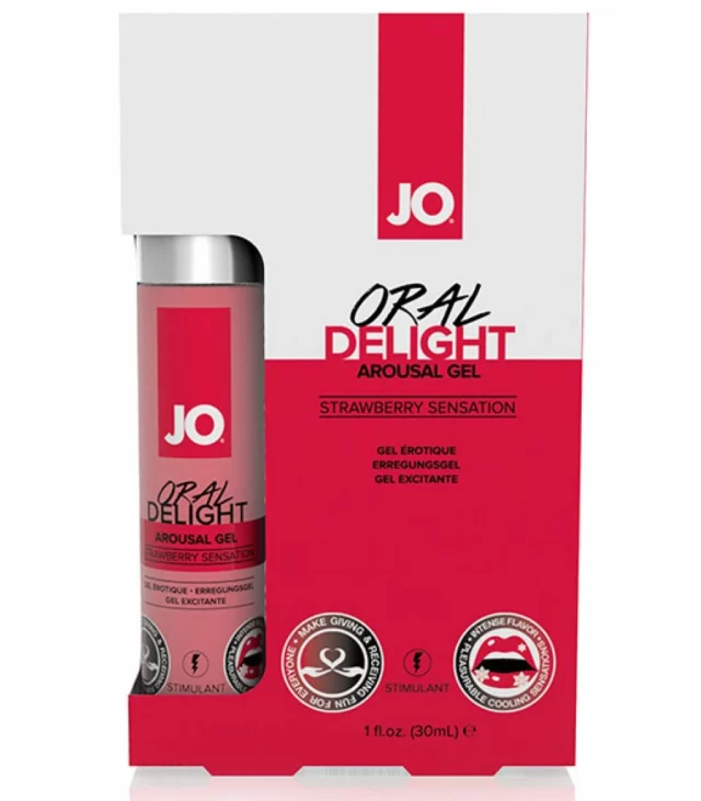 Żel do seksu oralnego - System JO Oral Delight Strawberry Sensation 30 ml