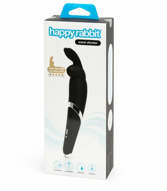 Wibrator - Happy Rabbit Wand Vibrator Black