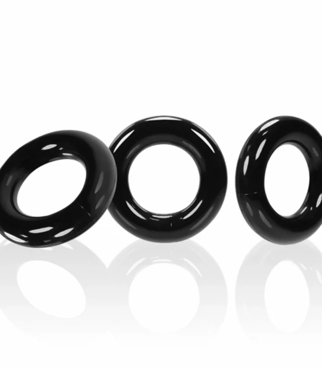 Trzypak pierścieni - Oxballs Willy Rings 3-pack Cockrings Black