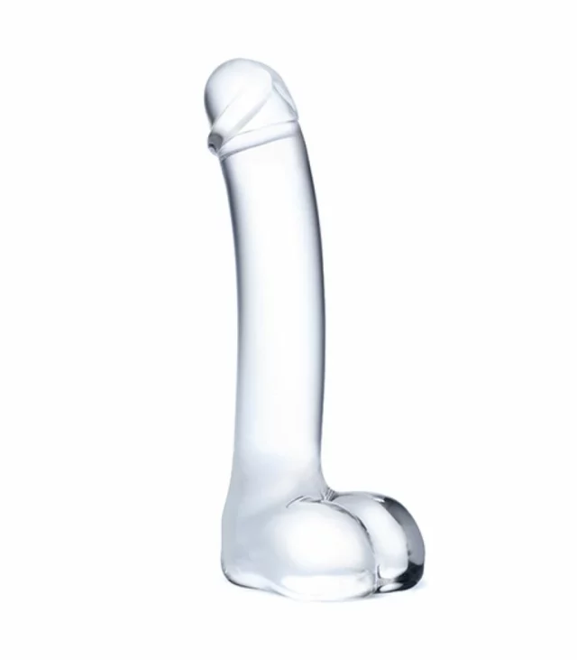 Szklane dildo - Glas Realistic Curved