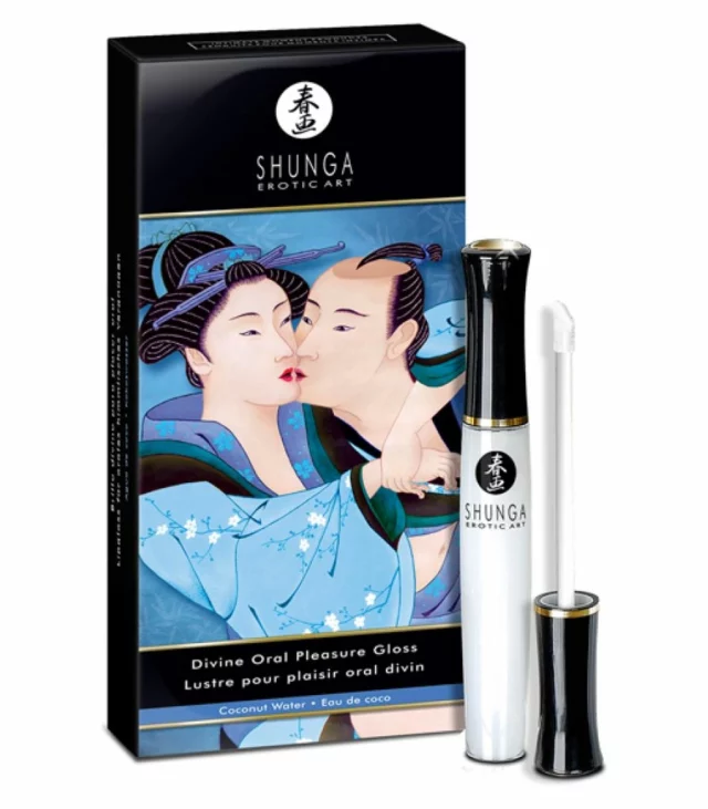 Żel do seksu oralnego - Shunga Divine Oral Pleasure Gloss Coconut Water 10 ml