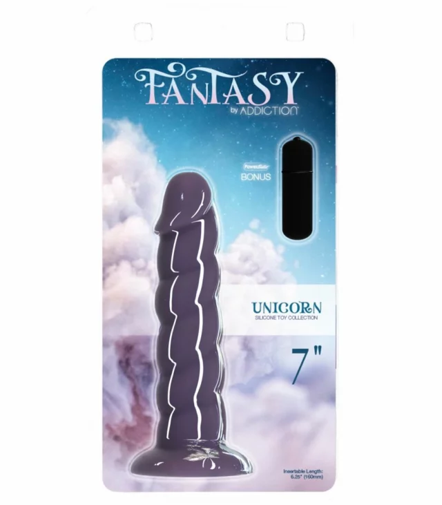 Dildo - Addiction Fantasy Addiction 18 cm Unicorn Purple