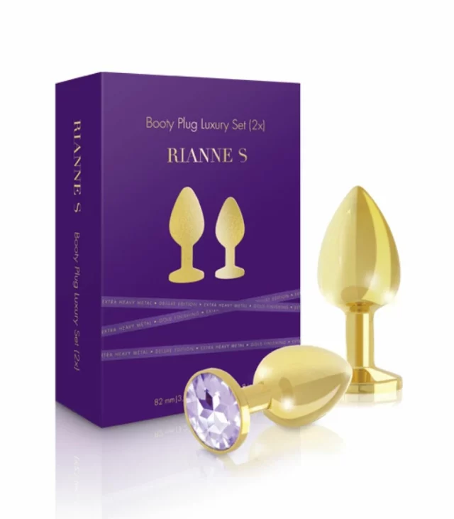 Zestaw plugów analnych - Rianne S Booty Plug Luxury Set 2x Gold