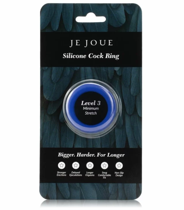 Pierścień erekcyjny - Je Joue Silicone C-Ring Minimum Stretch Blue