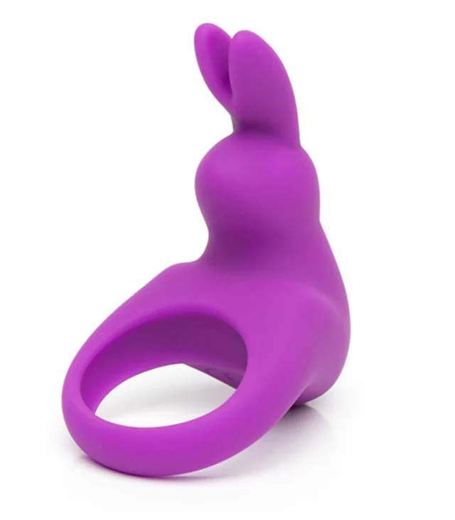 Pierścień wibrujący - Happy Rabbit Rechargeable Vibrating Rabbit Cock Ring Purple