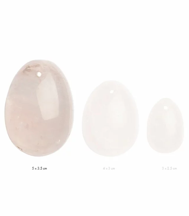 Kulka gejszy - La Gemmes Yoni Egg Rose Quartz L