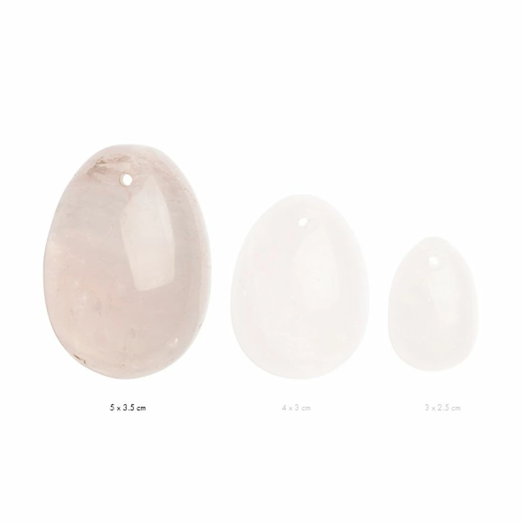 Kulka gejszy - La Gemmes Yoni Egg Rose Quartz L