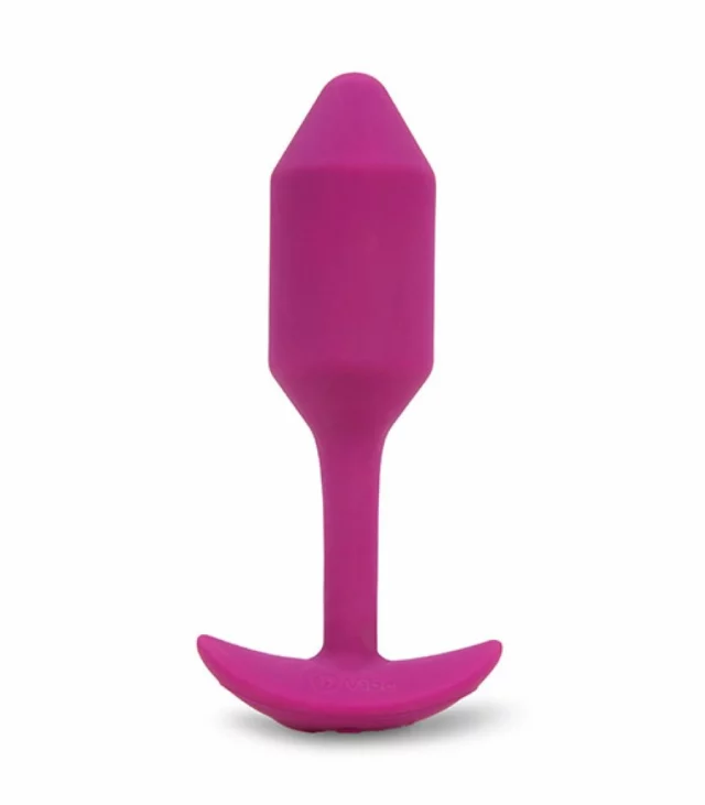 Plug analny wibrujący - B-Vibe Vibrating Snug Plug 2 Rose