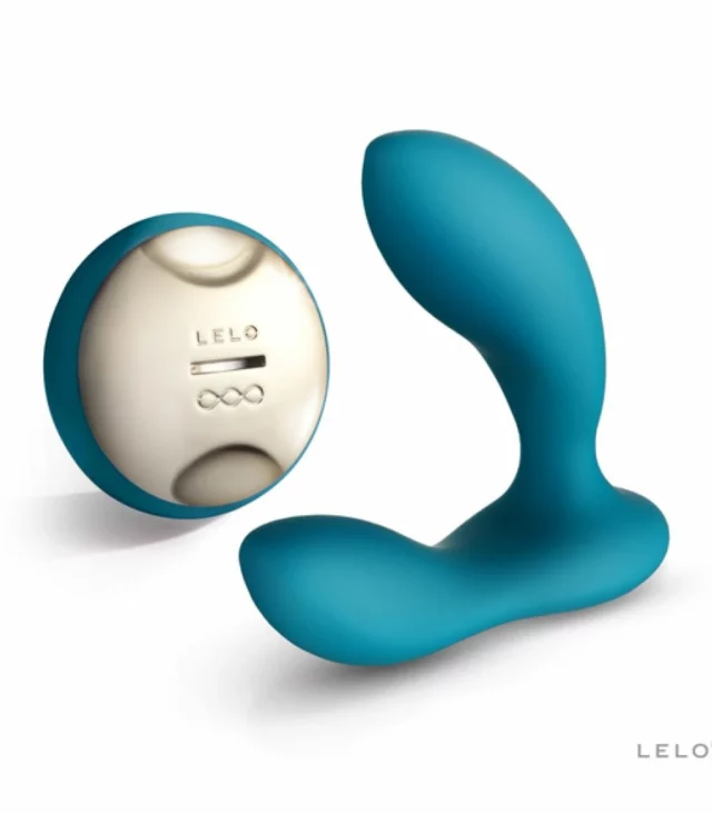 Wibrujący masażer prostaty - Lelo Hugo Ocean Blue