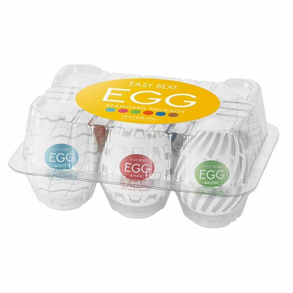 Zestaw sześciu masturbatorów - Tenga Egg 6 Styles Pack Serie 3