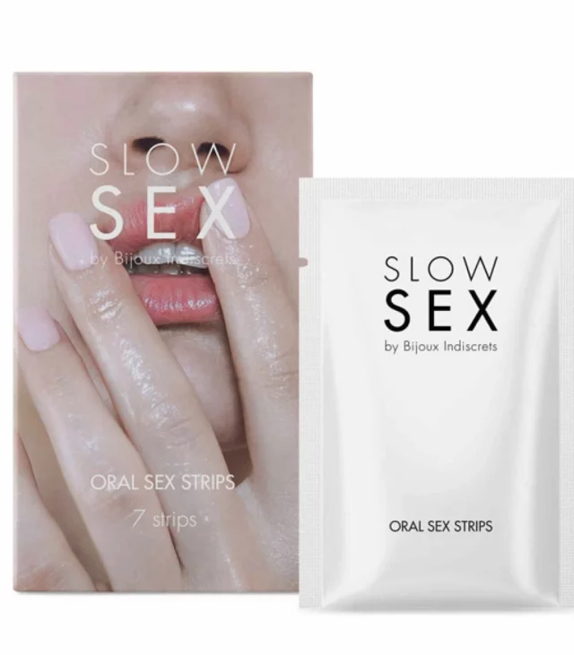 Płatki do seksu oralnego - Bijoux Indiscrets Slow Sex Oral Sex Strips 7 szt