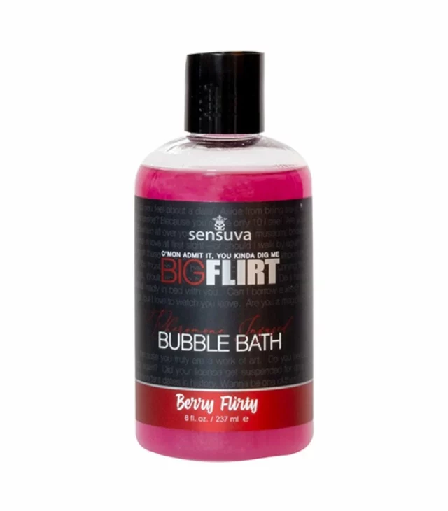 Płyn do kąpieli - Sensuva Big Flirt Pheromone Bubble Bath Berry Flirty 237 ml