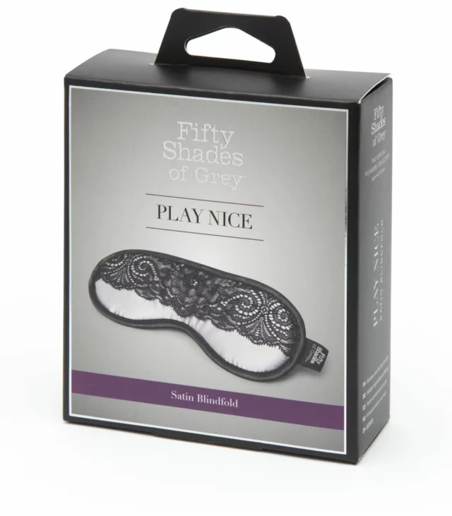 Maska na oczy - Fifty Shades of Grey Play Nice Satin & Lace Blindfold