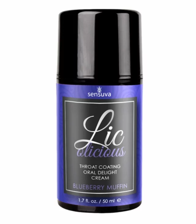 Żel do seksu oralnego - Sensuva Lic-o-licious Blueberry Muffin 50 ml