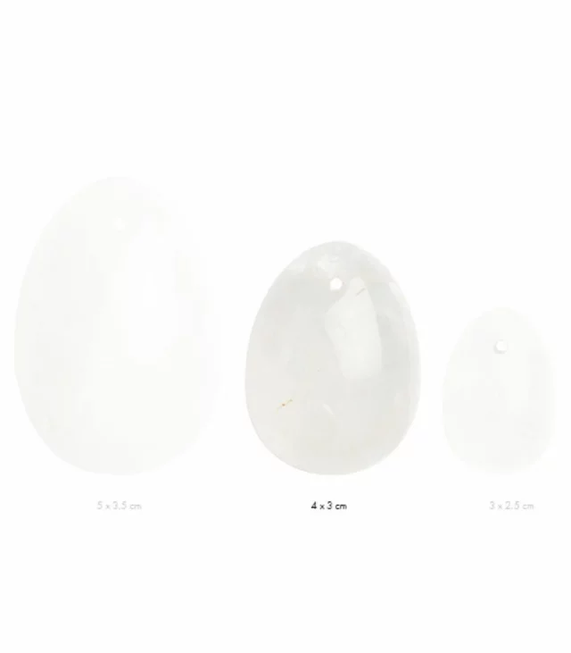 Kulka gejszy - La Gemmes Yoni Egg Clear Quartz M