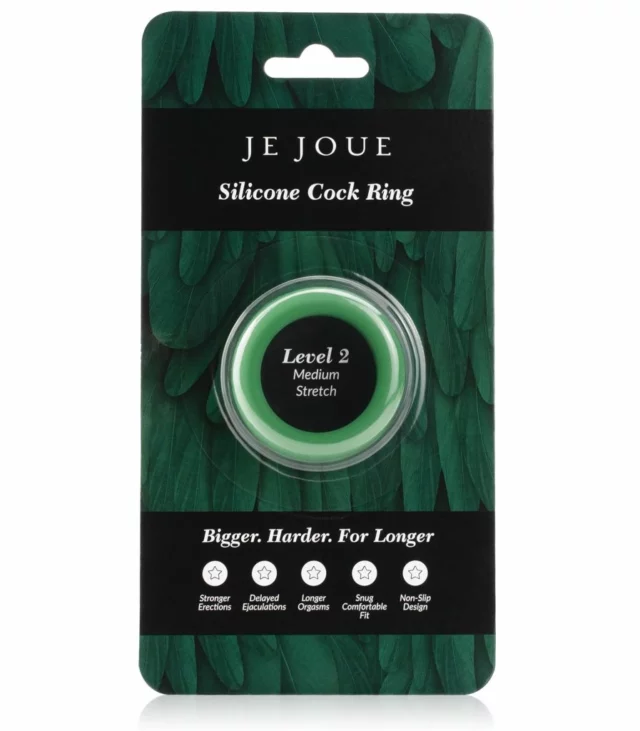 Pierścień erekcyjny - Je Joue Silicone C-Ring Medium Stretch Green