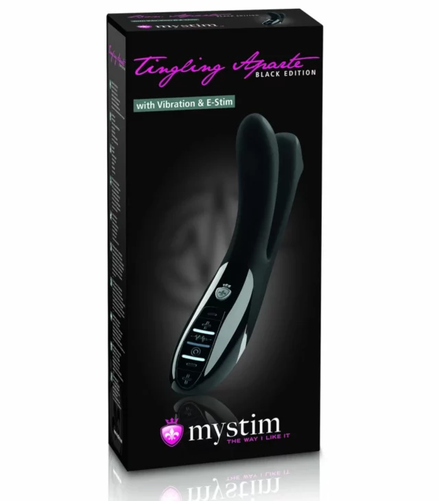 Wibrator z elektrostymulacją - Mystim Tingling Aparte eStim Black