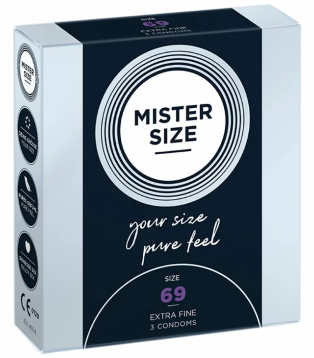 Prezerwatywy - Mister Size 69 mm (3 szt)