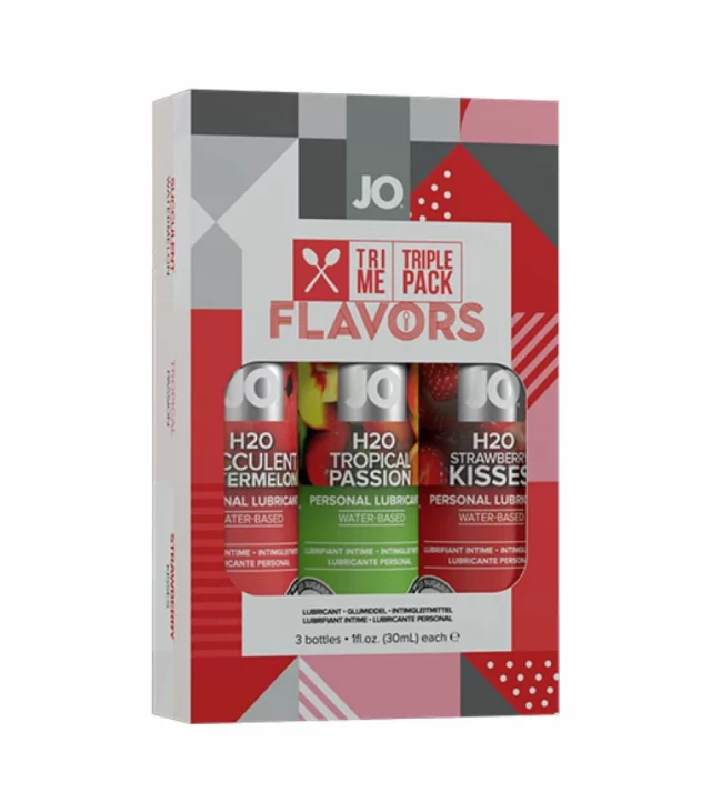 Zestaw lubrykantów - System JO Tri Me Flavors 3 x 30 ml