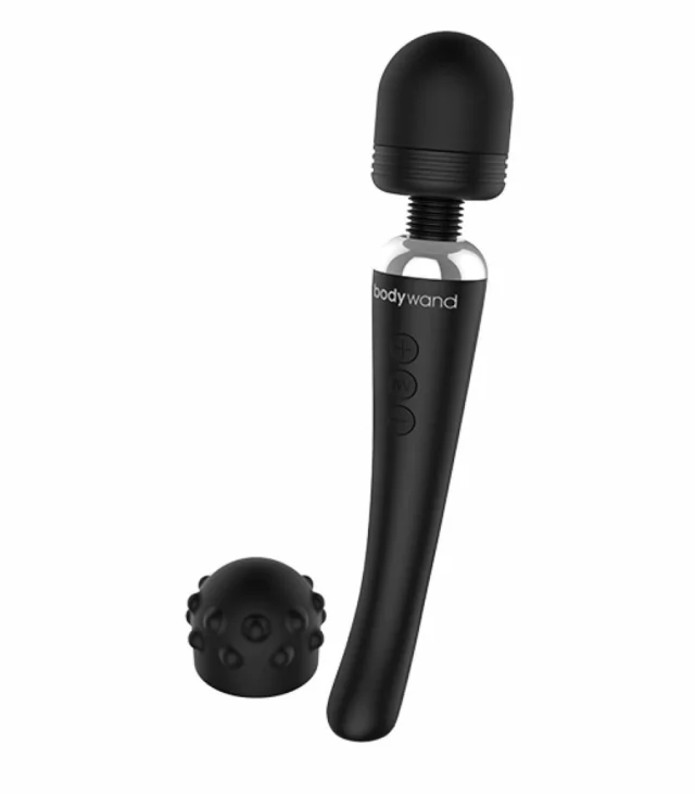 Masażer - Bodywand Curve Rechargeable Wand Massager Black