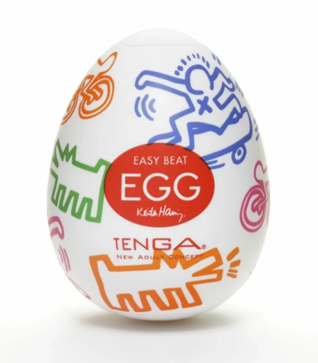 Japoński masturbator - Tenga Keith Haring Egg Street 1szt