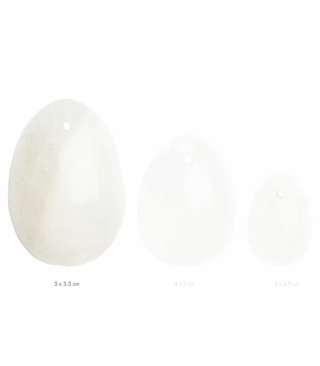 Kulka gejszy - La Gemmes Yoni Egg Clear Quartz L