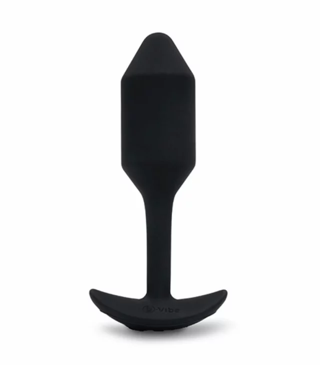 Plug analny wibrujący - B-Vibe Vibrating Snug Plug 2 Black