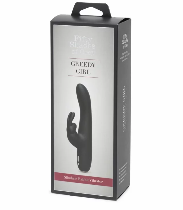 Wibrator - Fifty Shades of Grey Greedy Girl Rechargeable Slimline Rabbit Vibrator