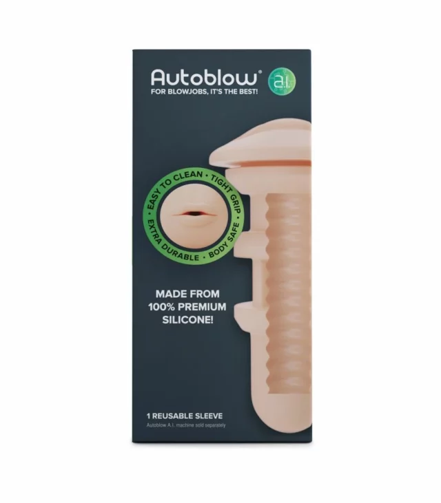 Wkładka do masturbatora - Autoblow A.I. Mouth Sleeve White