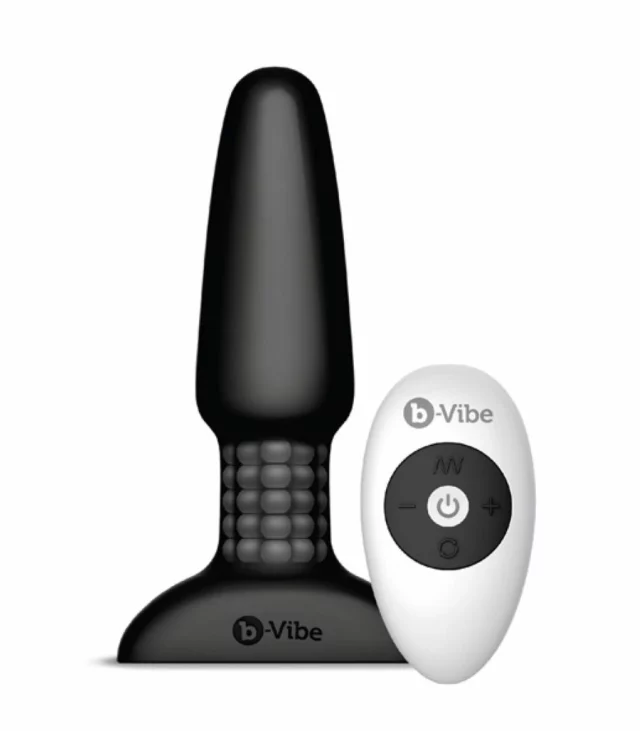 Zdalnie sterowany plug analny - B-Vibe Rimming Plug 2 Black