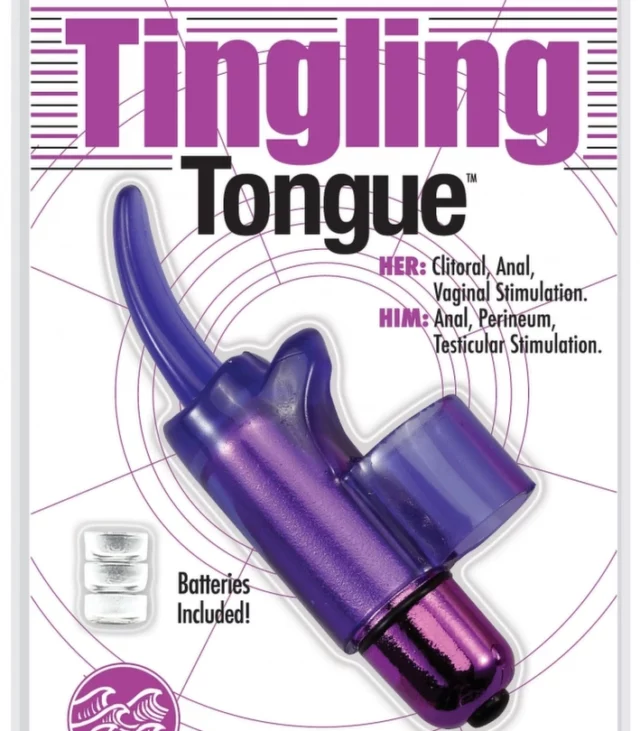 Wibrator na palec - PowerBullet Tingling Tongue Purple